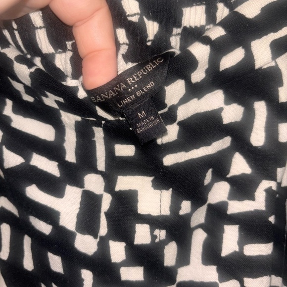 Banana republic LINEN-BLEND PULL-ON WIDE-LEG CROPPED PANT SZ 8​​ - Picture 6 of 13